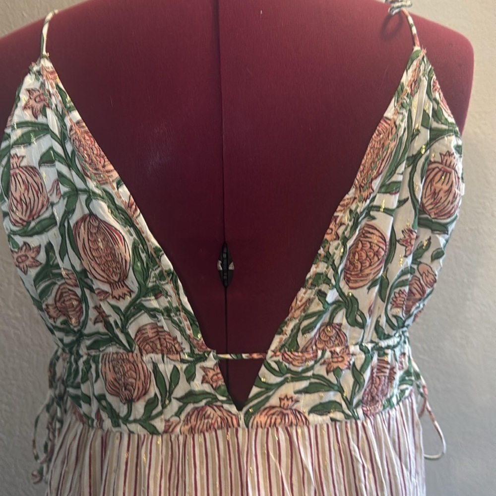 Floral Striped Maxi Dress - Picture 6 of 7